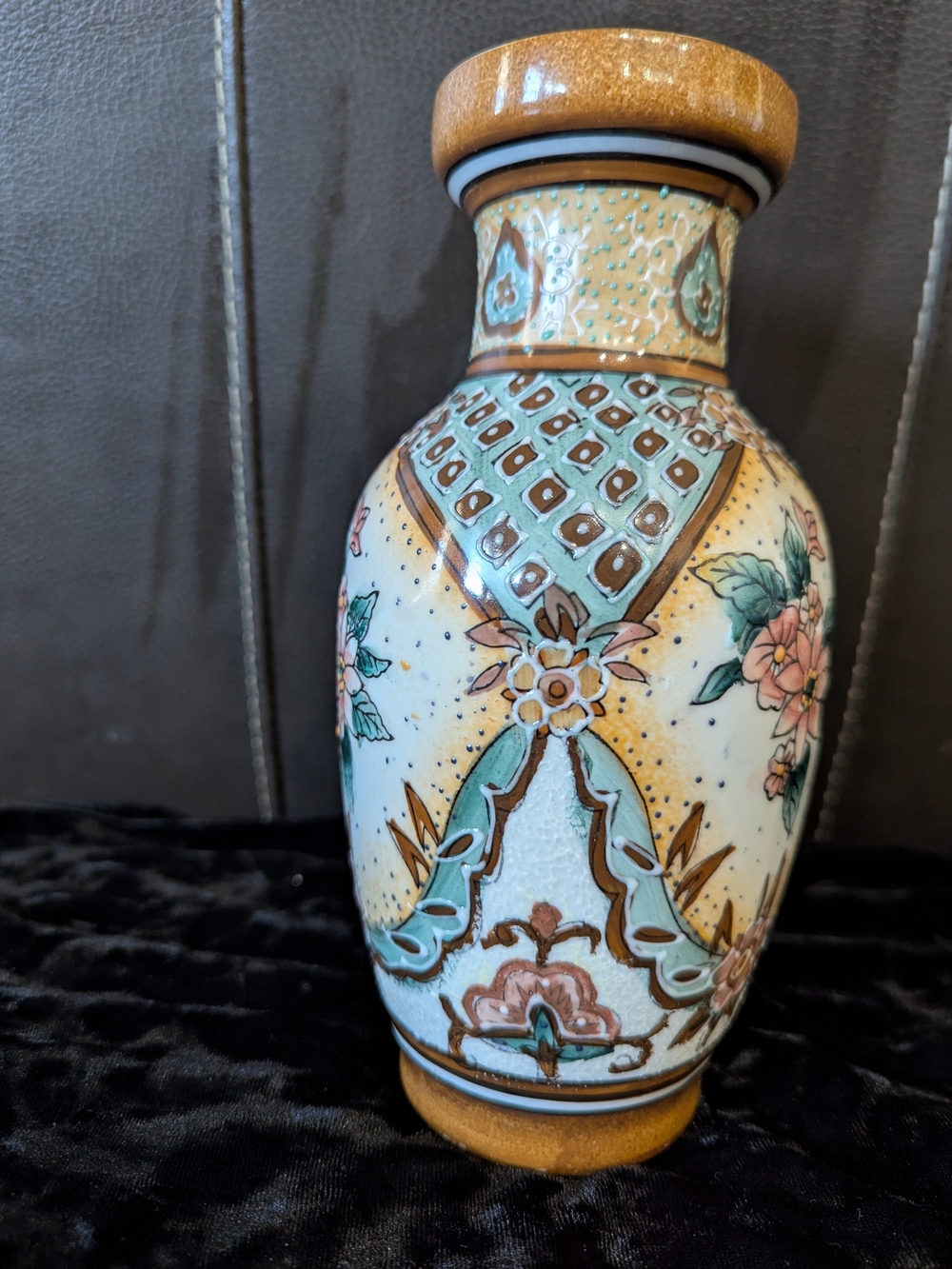 Vintage Asian Hand Painted Vase